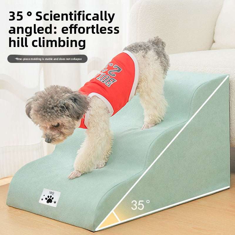 Cloud-Step High-Elastic Pet Stairs | Multi-Layer Support | Washable & Non-Slip