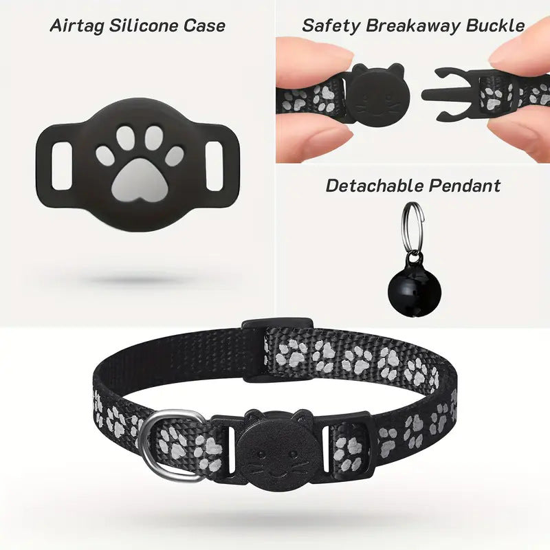 Aura Nova AirTag Cat Collar Tag blue