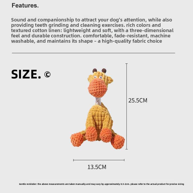 Durable Plush Pet Chew Toy - Interactive Dog Toy
