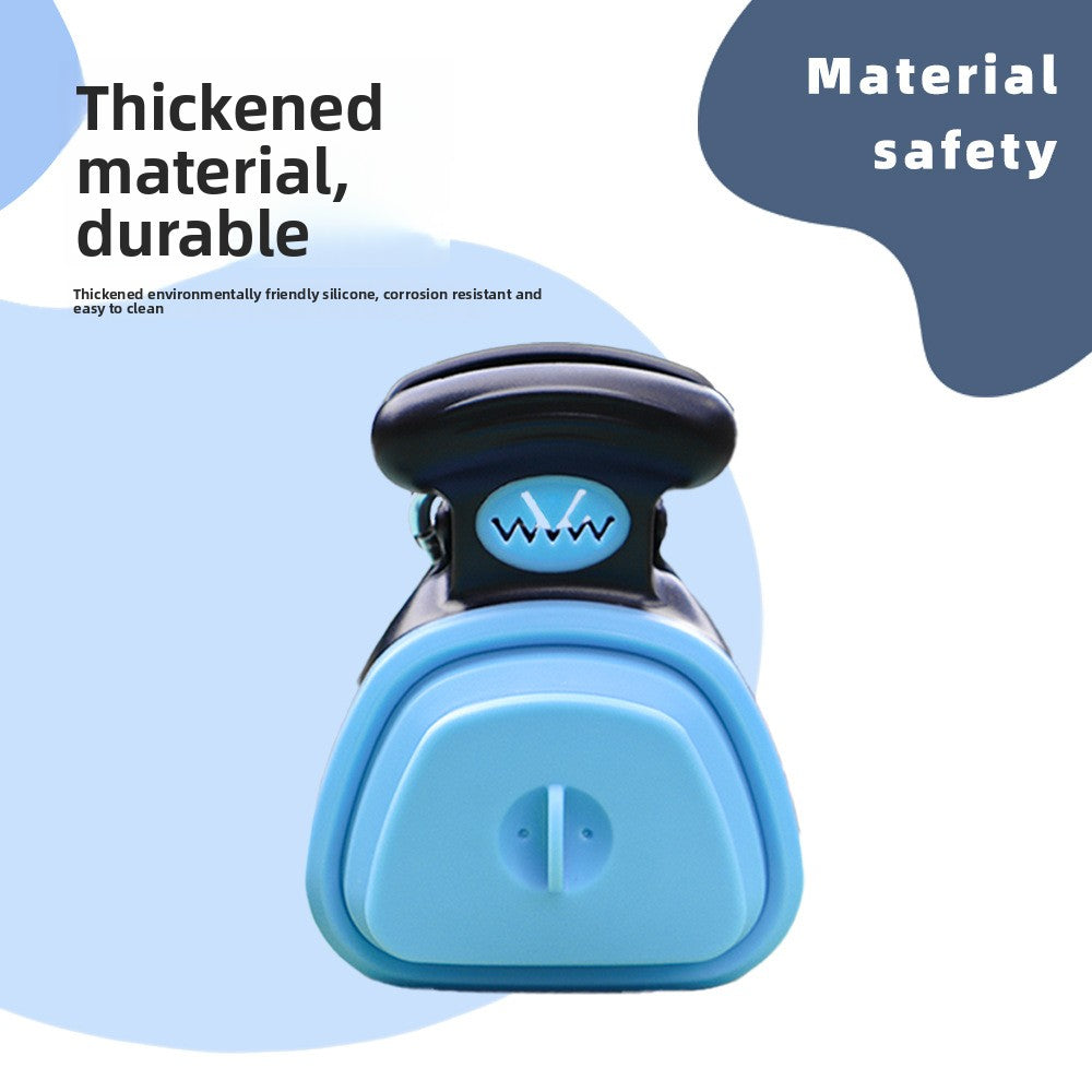 Portable Pet Waste Picker Tool folded
