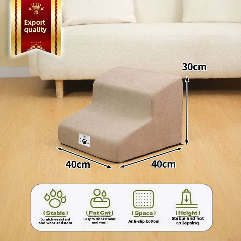 Cloud-Step High-Elastic Pet Stairs | Multi-Layer Support | Washable & Non-Slip