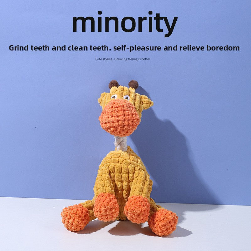 Durable Plush Pet Chew Toy - Interactive Dog Toy
