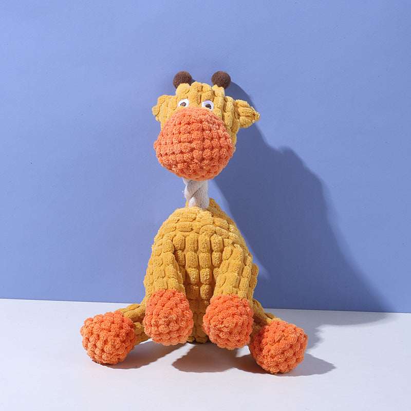 Durable Plush Pet Chew Toy - Interactive Dog Toy