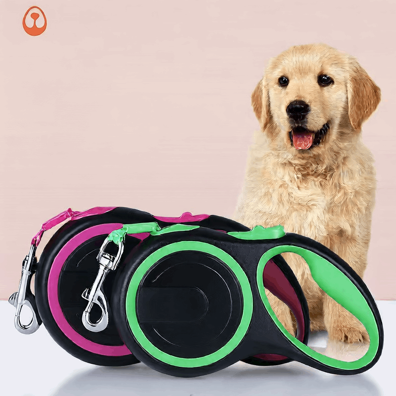 Heavy Duty Retractable Dog Leash black