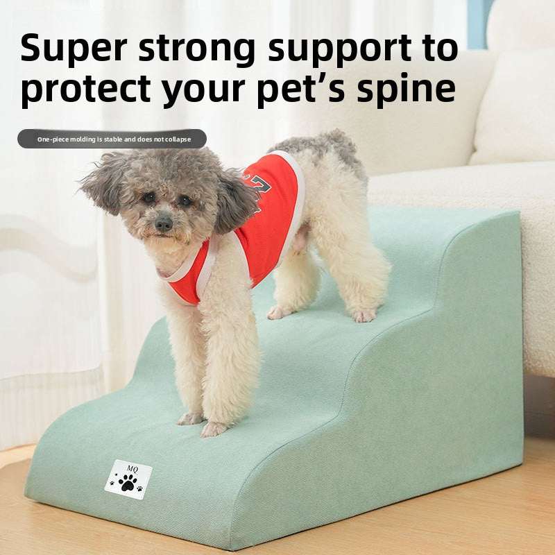 Cloud-Step High-Elastic Pet Stairs | Multi-Layer Support | Washable & Non-Slip