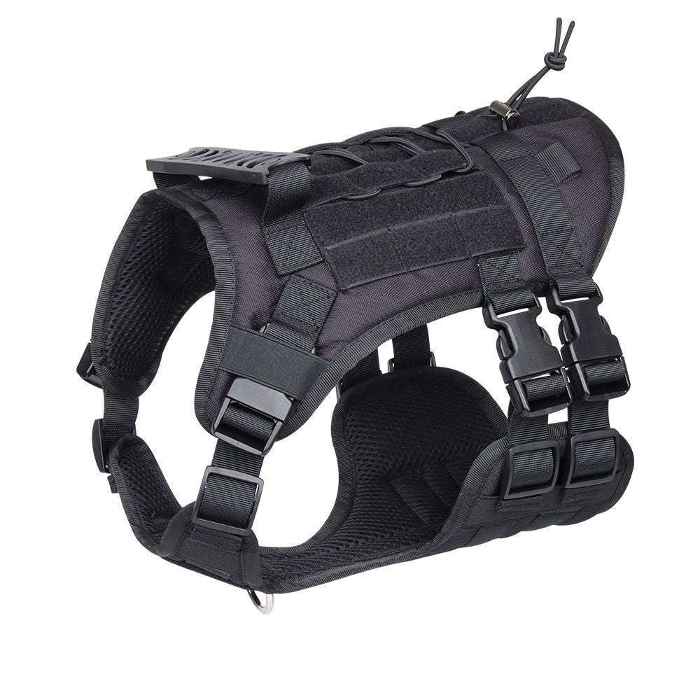 Elite No-Pull Tactical Dog Harness - Heavy Duty Oxford K9 Vest for Medium to Large Dogs