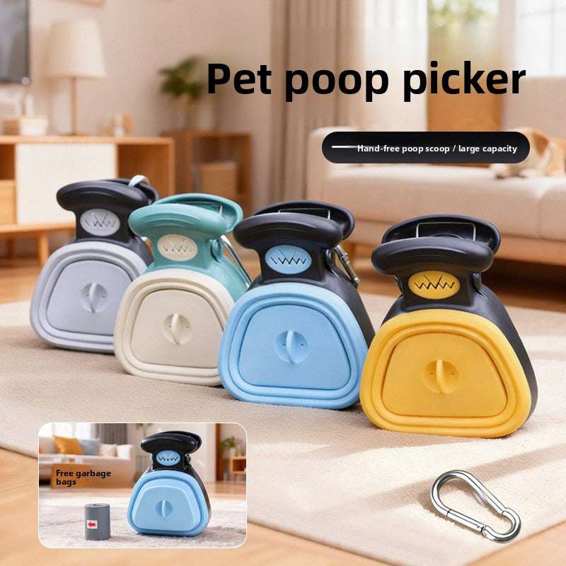 Portable Pet Waste Picker Tool folded