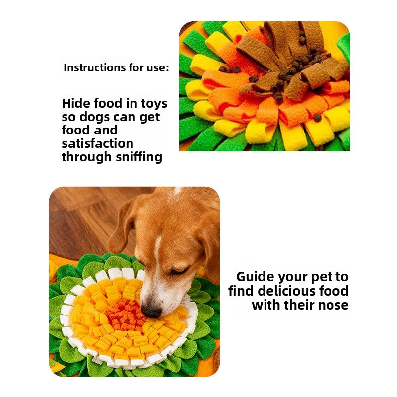 Aura Enrichment Snuffle Mat: The 63x42cm Foraging Floor - Designer Mental Workout & Slow Feeder for Happy, Calm Dogs