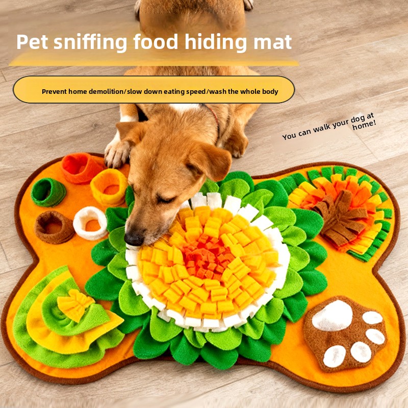 Aura Enrichment Snuffle Mat: The 63x42cm Foraging Floor - Designer Mental Workout & Slow Feeder for Happy, Calm Dogs