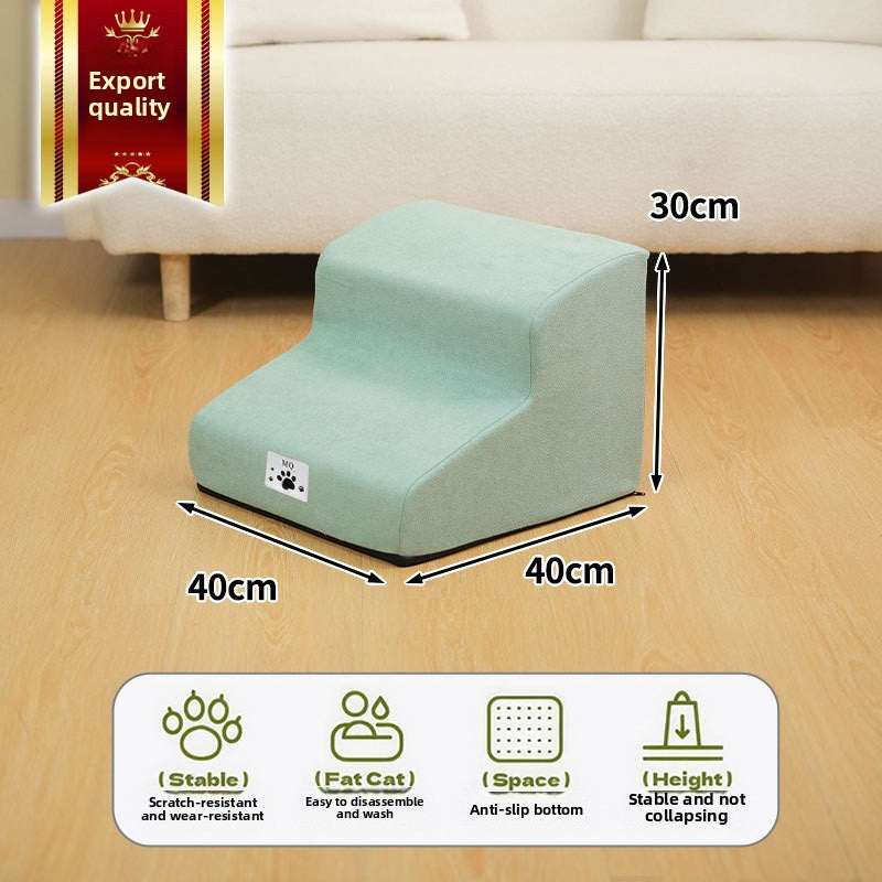 Cloud-Step High-Elastic Pet Stairs | Multi-Layer Support | Washable & Non-Slip