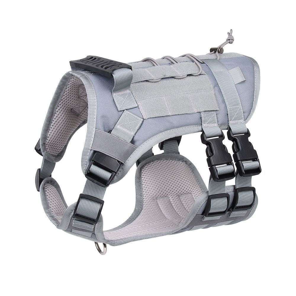Elite No-Pull Tactical Dog Harness - Heavy Duty Oxford K9 Vest for Medium to Large Dogs
