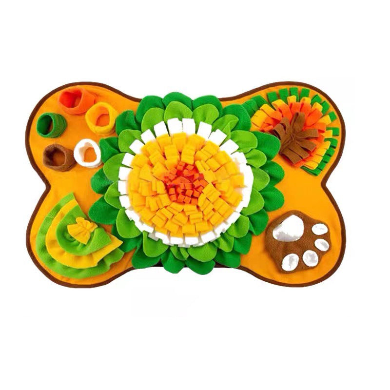 Aura Enrichment Snuffle Mat: The 63x42cm Foraging Floor - Designer Mental Workout & Slow Feeder for Happy, Calm Dogs