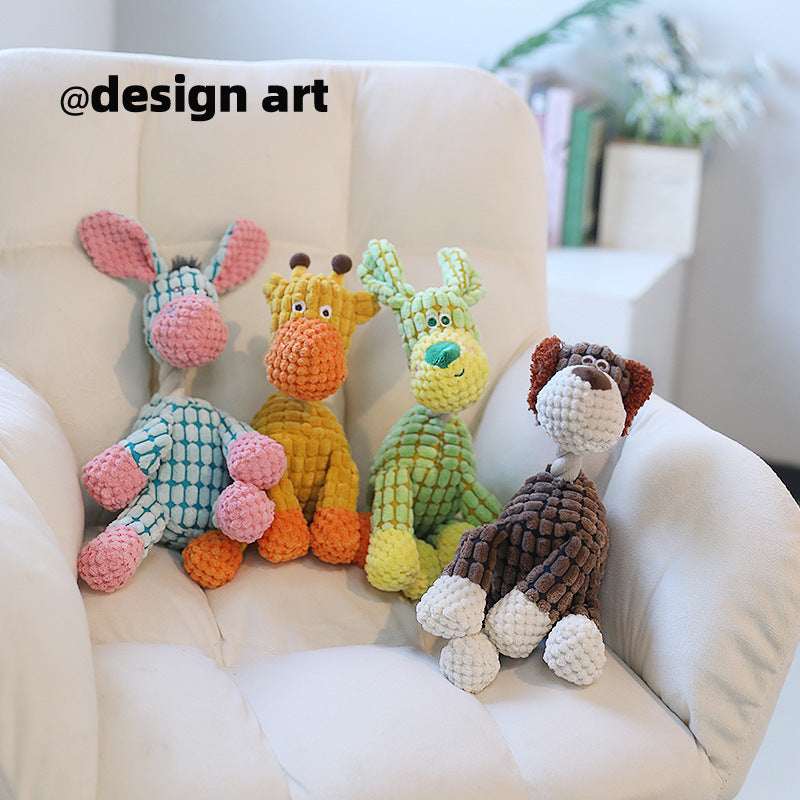 Durable Plush Pet Chew Toy - Interactive Dog Toy