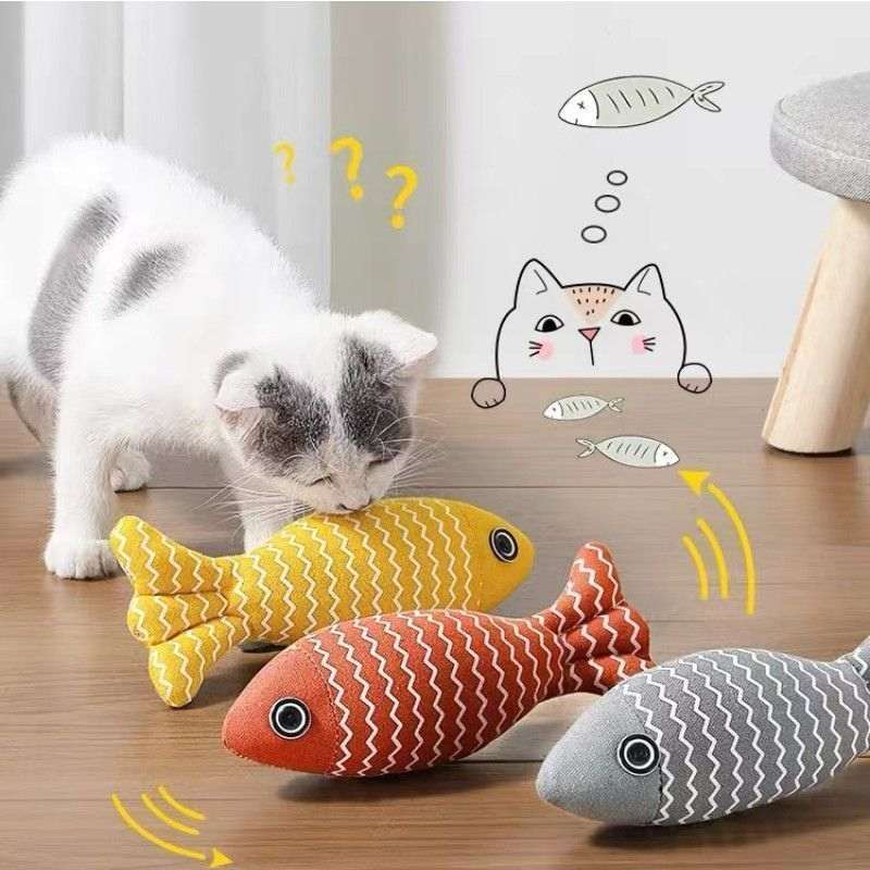 Aura-Frenzy Fish Toy 3D realistic cat fish toy