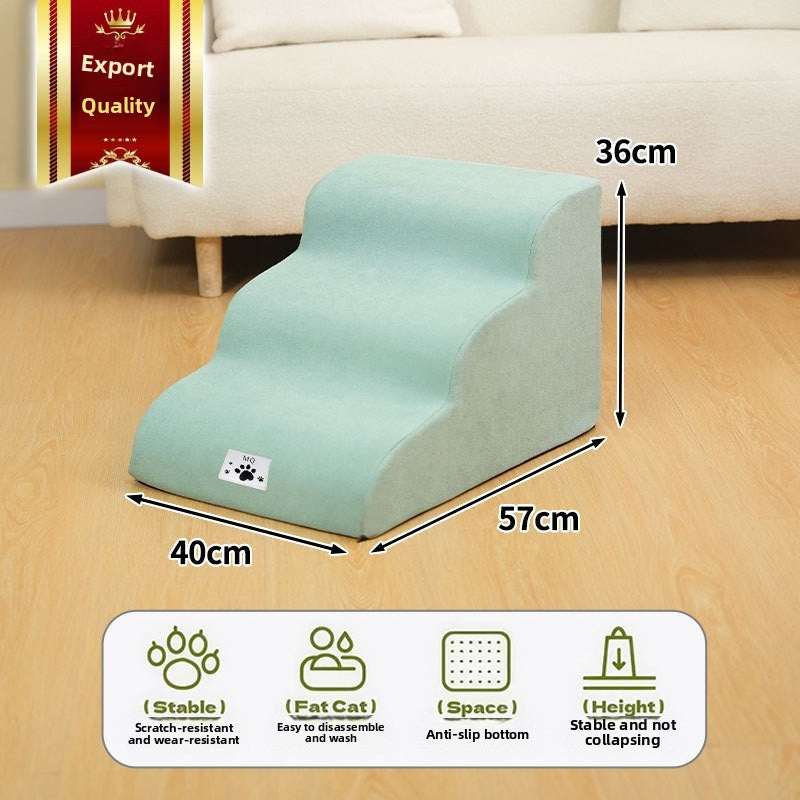 Cloud-Step High-Elastic Pet Stairs | Multi-Layer Support | Washable & Non-Slip
